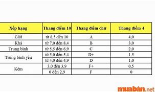 Bảng Điểm Đại Học Ufm